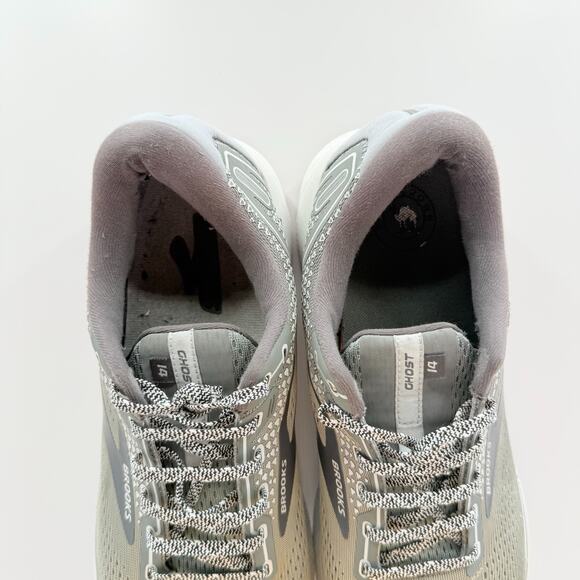 Brooks Ghost 14 Mens Size 12.5 Gray Lace-up Running Sneaker Shoes 1103691B067 - Picture 4 of 8